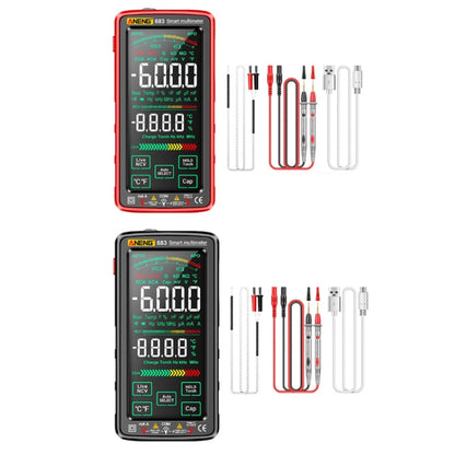 ANENG 683 Smart Touch Screen Automatic Range Rechargeable Multimeter(Black)