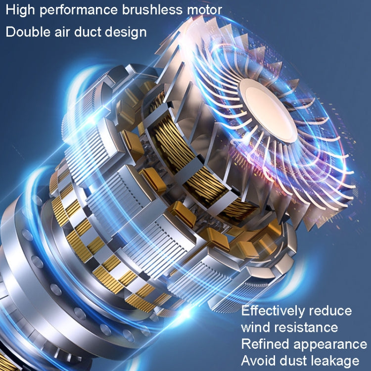 SUITU ST-6671 Wireless Car Vacuum Cleaner Small Handheld Blowing and Suction Dual Use, Style: Basic Model Black