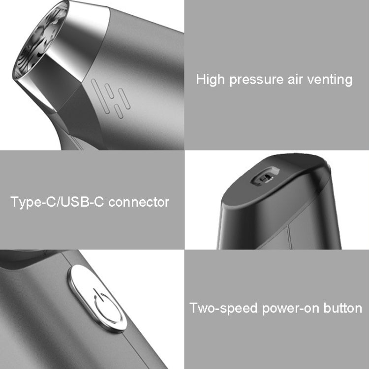 SUITU ST-6671 Wireless Car Vacuum Cleaner Small Handheld Blowing and Suction Dual Use, Style: Basic Model Black