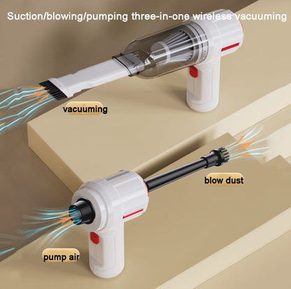 SUITU  ST-6629 3 In 1 5500pa Car Wireless Vacuum Cleaner Blowing Suction And Pumping 3 Modes Black -USB Cable