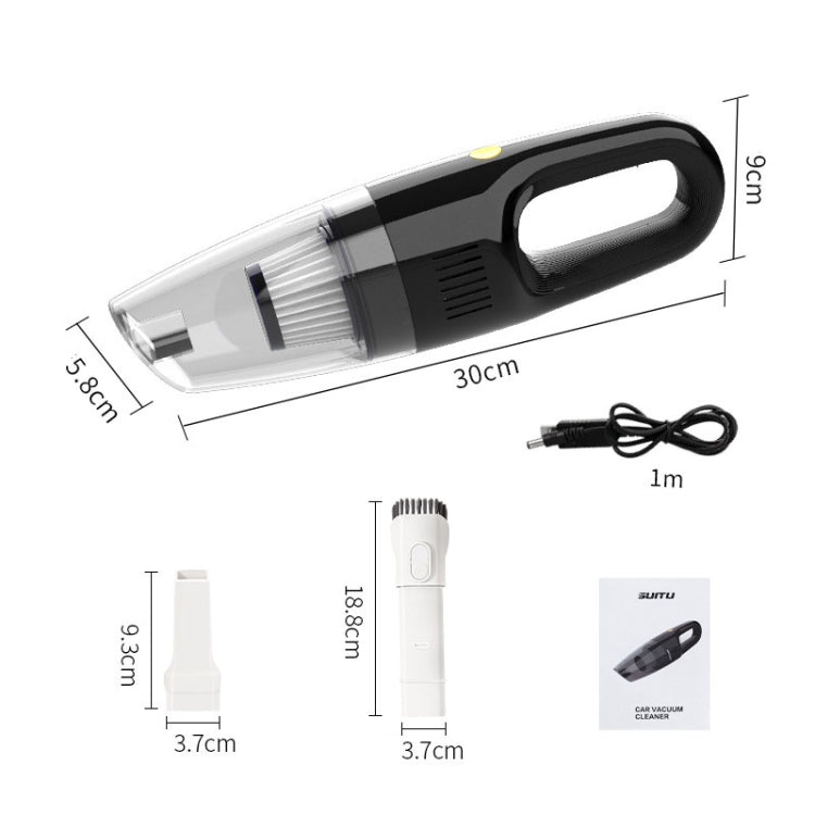 SUITU ST-6612A 5000pa 120W Aspirateur de voiture filaire à main haute puissance (noir)