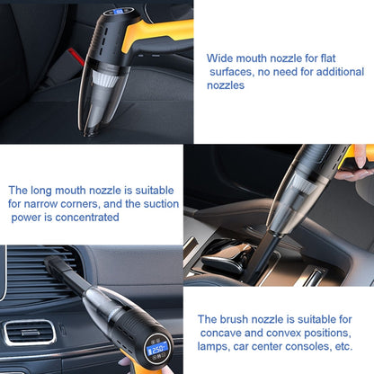 SUITU ST-6637  Wireless+Toolbox 5 In 1 60W  Double Motor Car Vacuum Cleaner With Blowing Air Pump Pressure Measuring Lighting Function
