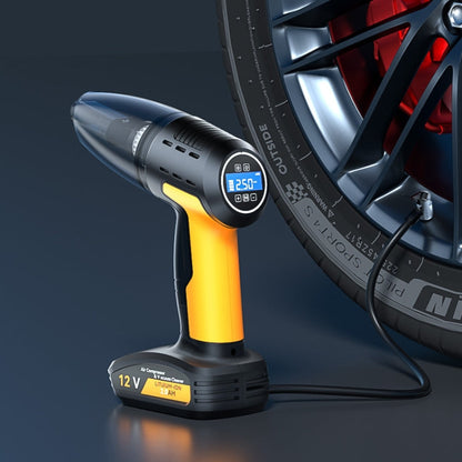 SUITU ST-6637  Wireless Model 5 In 1 60W  Double Motor Car Vacuum Cleaner With Blowing Air Pump Pressure Measuring Lighting Function