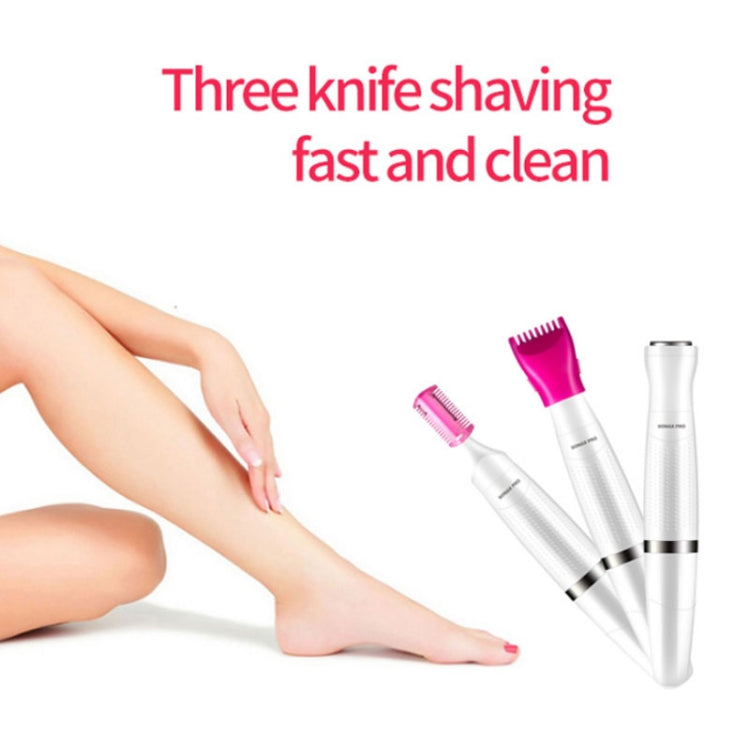 SONAX PRO SN-8855 3 In 1 Shaver Lady Electric Hair Removal Instrument(Pink)