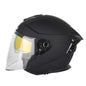SOMAN Motorcycle Electric Bicycle Dual Lens Riding Helmet, Size: M(Matte Black)