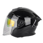 SOMAN Motorcycle Electric Bicycle Dual Lens Riding Helmet, Size: XL(Bright Back)