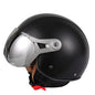 GXT Electric Vehicle Half Cover Four Seasons Retro Helmet, Size: L(Black)