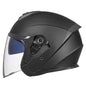 Casque GXT pour véhicule électrique, double écran, protection solaire et pare-brise quatre saisons, taille : L (noir mat)