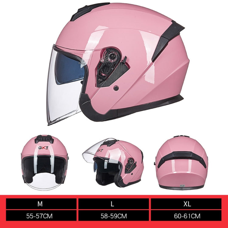Casque GXT pour véhicule électrique, double écran, protection solaire et pare-brise quatre saisons, taille : L (noir mat)