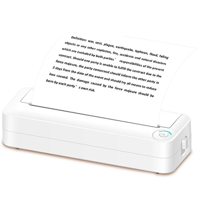 Bluetooth Connection Inkless A4 Printer Portable Mini Student Office Home Photo Printer, Model: X8