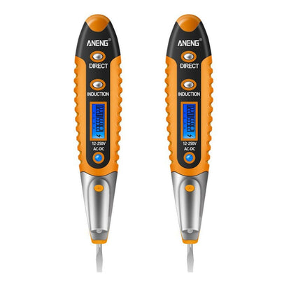 ANENG VD700 2pcs Sound and Light Alarm Non-contact Digital Display Sensor Multi-function Test Pen(Black Yellow)