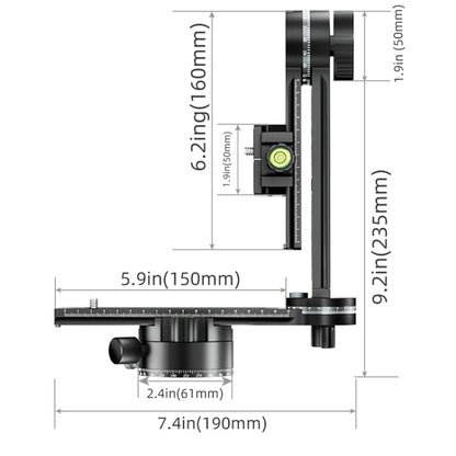 BEXIN  GH-720A Tripod Head  720 Degree Rotating Panorama Head
