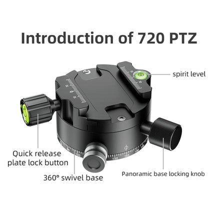 BEXIN  GH-720A Tripod Head  720 Degree Rotating Panorama Head