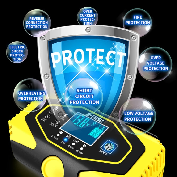 E-FAST Car Battery Charging LED Current Voltage Power Display Charger(EU Plug)