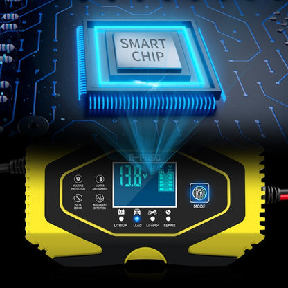 E-FAST Car Battery Charging LED Current Voltage Power Display Charger(JPN Plug)