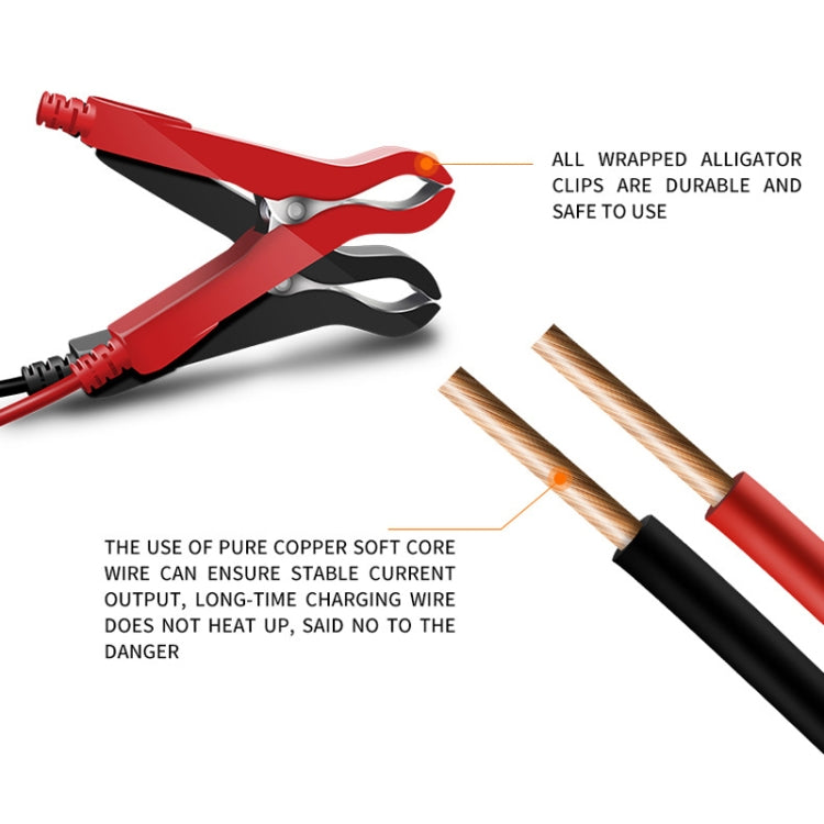 E-FAST Car Battery Charging LED Current Voltage Power Display Charger(US Plug)