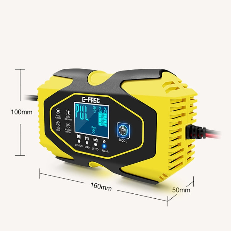 E-FAST Car Battery Charging LED Current Voltage Power Display Charger(JPN Plug)