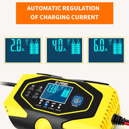 E-FAST Car Battery Charging LED Current Voltage Power Display Charger(JPN Plug)
