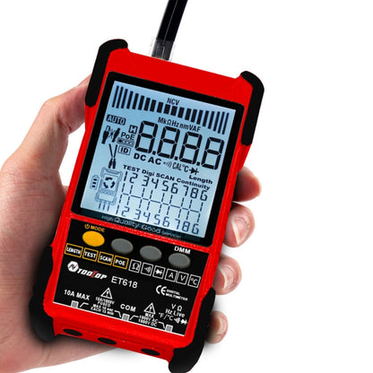 TOOLTOP 600m/1968ft Network Cable Length 2 in 1 Network Cable Finder Multimeter(7 pcs/set)