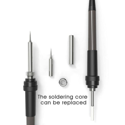 BAKU BA-601C+ Digital Display 2-In-1 Electric Soldering Iron Heat Exchanger Mobile Phone Maintenance Desoldering US Plug 110V