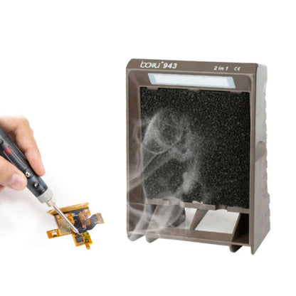 Baku BA-943 Soldering Fume Purifier with LED Light 30W Soldering Iron Welding Fume Exhauster(US Plug 110V)