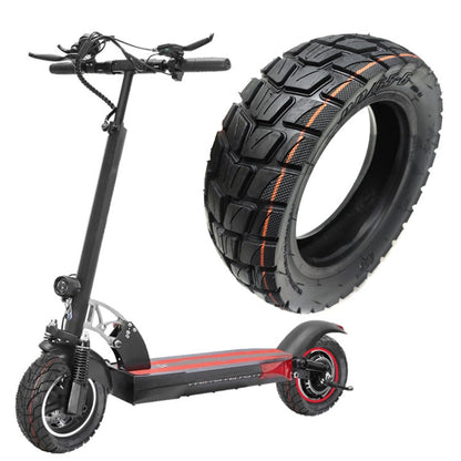 Pour KUGOO M4 TUOVT 80/65-6.5 Pneu extérieur sous vide anti-déflagrant pour trottinette électrique de 10 pouces (Pneu tout-terrain)