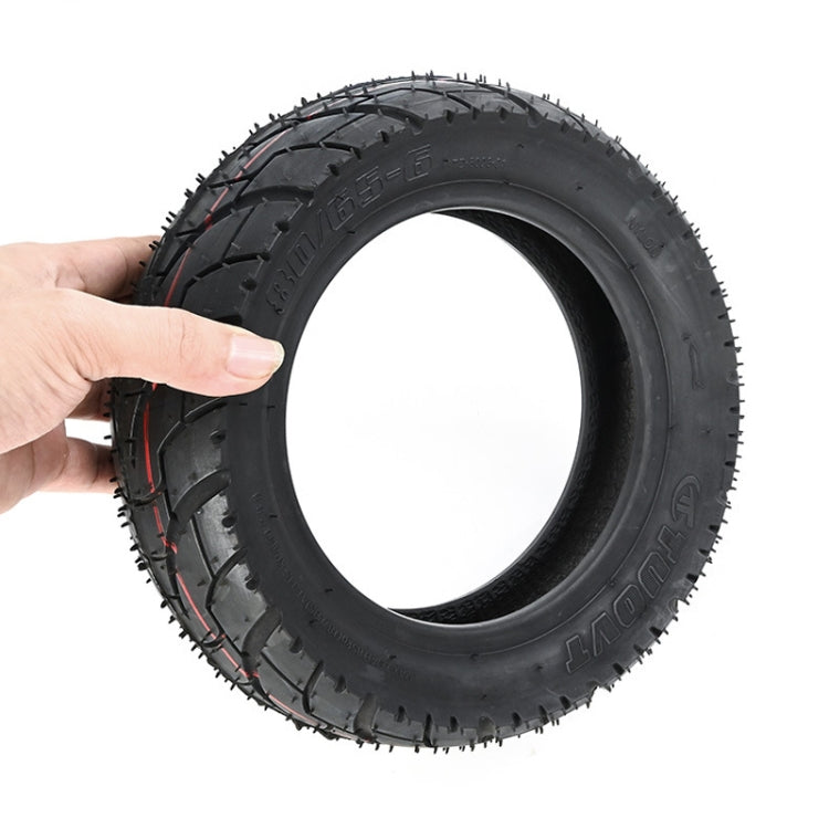 Pour KUGOO M4 TUOVT 80/65-6.5 Pneu extérieur sous vide anti-déflagrant pour trottinette électrique de 10 pouces (Pneu tout-terrain)