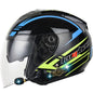 KUQIBAO Motorcycle Smart Bluetooth Sun Protection Double Lens Safety Helmet, Size: M(Glossy Black Phantom Fiber)