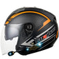 Casque de moto intelligent Bluetooth KUQIBAO, double lentille de protection solaire, taille : XL (noir mat, fibre fantôme)