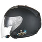 KUQIBAO Motorcycle Smart Bluetooth Sun Protection Double Lens Safety Helmet, Size: XL(Matte Black)