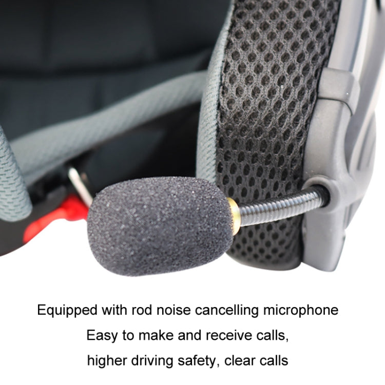 Casque de moto intelligent Bluetooth KUQIBAO, protection solaire, double lentille, taille XXL (noir mat + queue noire)