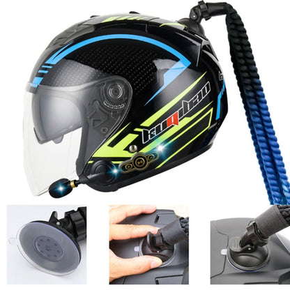 KUQIBAO Motorcycle Bluetooth Headset Double Lens Helmet With Braid, Size: XXL(White Phantom Fiber)