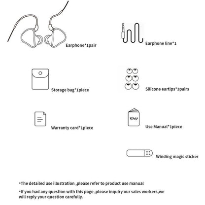 CVJ In-Ear Earplug Style Resin Interchangeable Cable Earphone, Style: Star Cloud With Mic