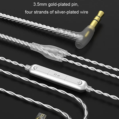 CVJ In-Ear Earplug Style Resin Interchangeable Cable Earphone, Style: Star Cloud With Mic