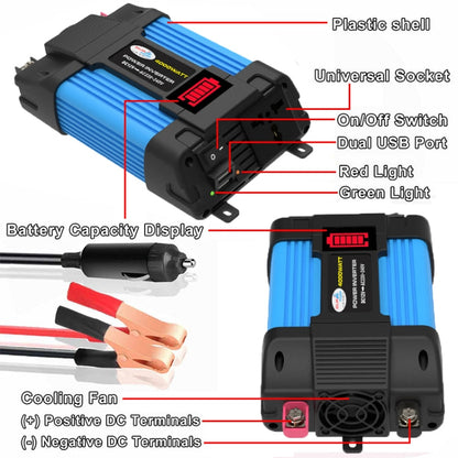 12V-220V 300W  SOLIKE TECH Vehicle Inverter Sine Wave Convertor Auto Inverter
