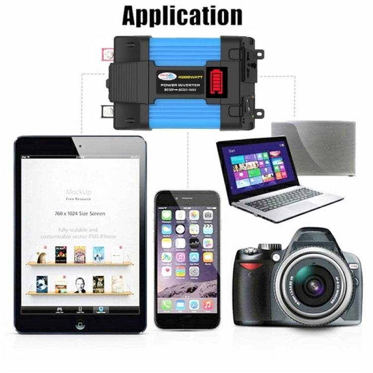 12V-110V 300W SOLIKE TECH Onduleur de véhicule Convertisseur d'onde sinusoïdale Onduleur automatique