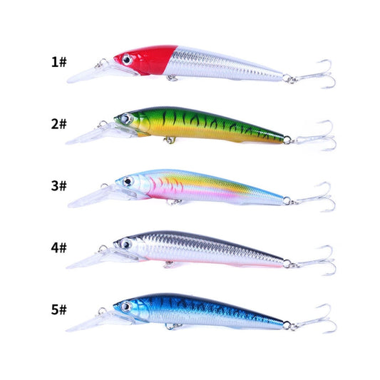 HENGJIA 18cm 41g Leurre de pêche flottant/coulant Minnow Leurre à longue bavette (3)