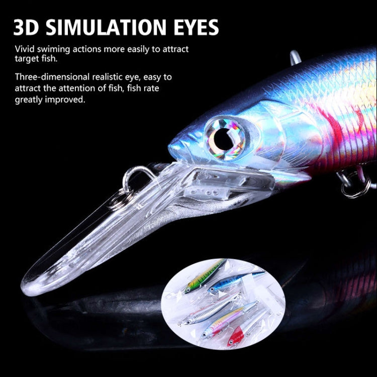 HENGJIA 18cm 41g Leurre de pêche flottant coulant Minnow Leurre à longue bavette (1)
