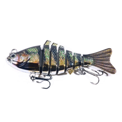 HENGJIA 10cm 24g Appât de pêche bionique multi-sections en plastique galvanisé (3)