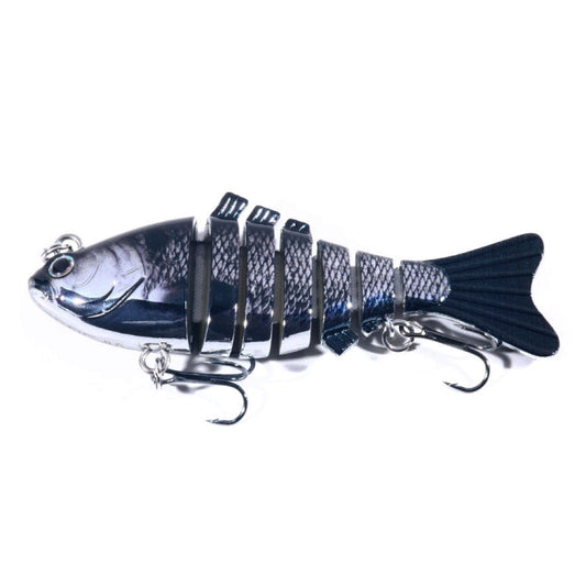 HENGJIA 10cm 24g Appât de pêche bionique multi-sections en plastique galvanisé (4)