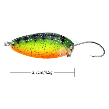 HENGJIA 3.2cm 4.5g Paillettes Melon Lua Leurre de Pêche Métallique Fausses Appâts Bouche de Cheval (4)