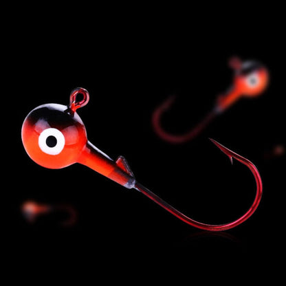 HENGJIA 5colors/set Lua Lead Head Hook Set Colorful Fish Hook Set, Specification: 7g
