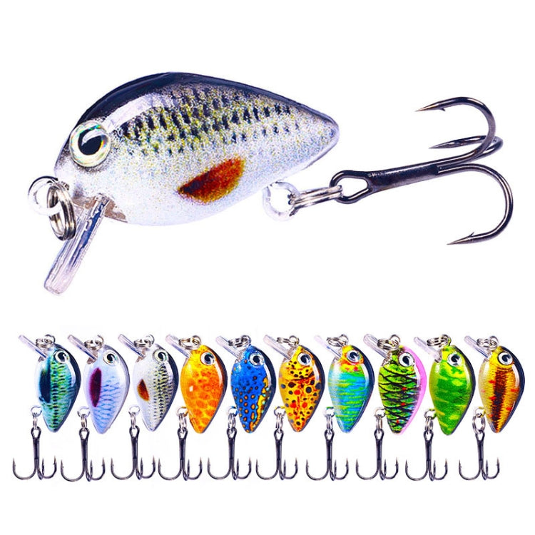 HENGJIA 2.5cm 1.5g Floating Water Little Fat Micro-Object Mini 3D Printing Luya Bait(9)