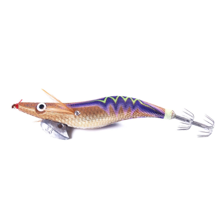 HENGJIA 14cm 20g Calamar de Nuit Leurre de Crevette en Bois Hameçon à Calamar Leurre Luya, Couleur: 7