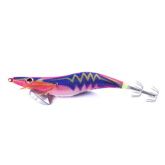 HENGJIA 14cm 20g Lumière Nocturne Crevette en Bois Faux Appât Crochet Calmar Leurre de Pêche Luya, Couleur : 9