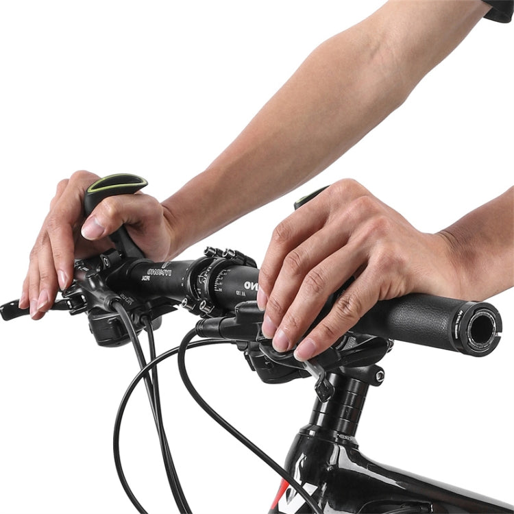 WEST BIKING Bike Cow Horns Fluorescent Deputy Handle Riding Equipment(Black)