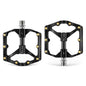 WEST BIKING 3 Bearings Ultralight Carbon Fiber Bushing Mountain Bike Pedal(Black)