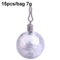 HENGJIA 15pcs/bag 7g Fishing Lead Pendant Sea Fishing Lua Spherical Spinning Biting Lead Fishing Gear