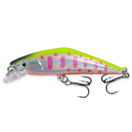 HENGJIA 5,7 cm 3,4 g Microbe Leurre de Pêche Minnow Faux Appât à Coulée Lente, Couleur : 2