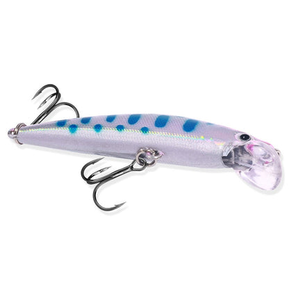 HENGJIA 5.7cm 3.4g Microbe Road Lures Slow Sinking Minnow Fake Bait, Color: 4